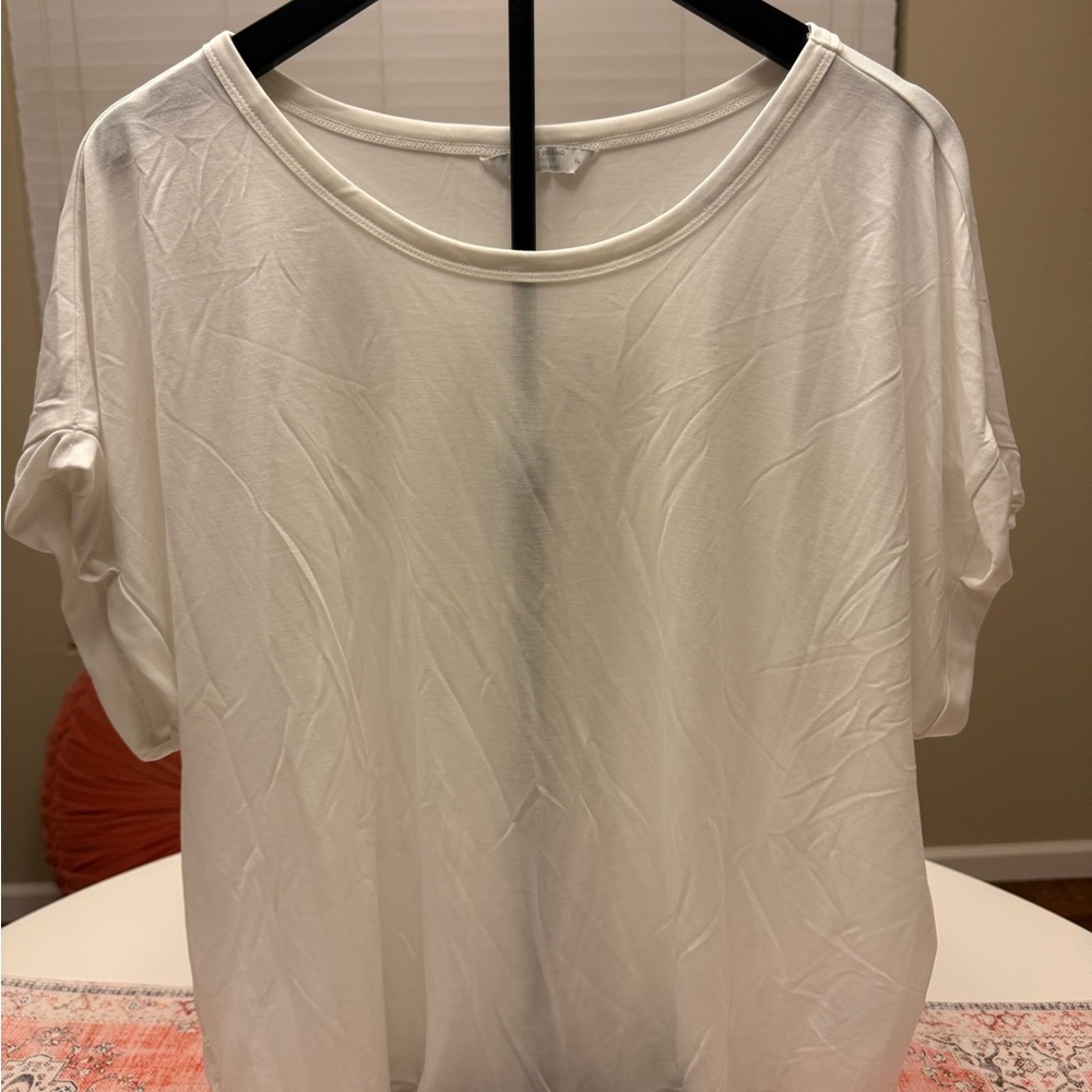 Lucky Brand Cream Colored Short Sleeve Tee